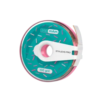Staleks Disposable White Abrasive Tape papmAm EXPERT FILE in plastic case