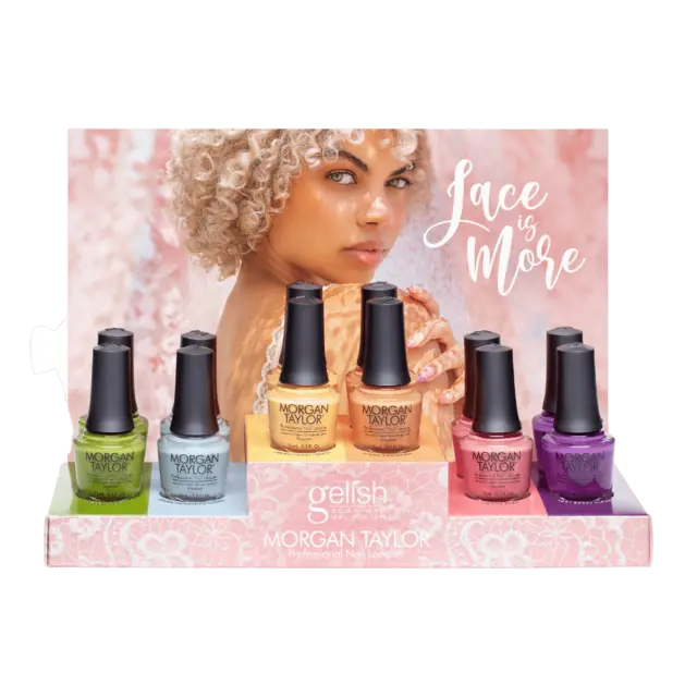 *Morgan Taylor LACE IS MORE Collection 12stk Display 