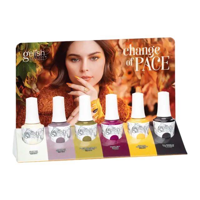 *Gelish CHANGE OF PACE Collection 6pc DISPLAY limited 