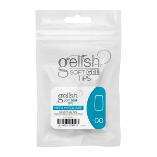 Gelish Soft Gel Tips Medium Square Refill 50 stk.