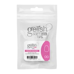 Gelish Soft Gel Tips Short Round Refill 50 stk.