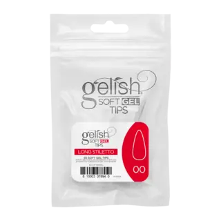 Gelish Soft Gel Tips Long Stiletto Refill 50 stk.
