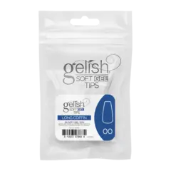 Gelish Soft Gel Tips Long Coffin Refill 50 stk.