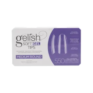 Gelish Soft Gel Tips Medium Round 550stk
