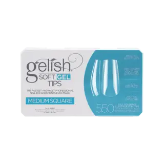 Gelish Soft Gel Tips Medium Square 550stk