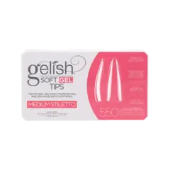 Gelish Soft Gel Tips Medium Stiletto 550stk