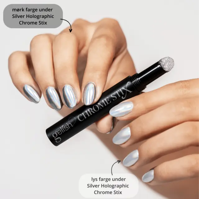 Gelish Chrome Stix Silver Holographic 