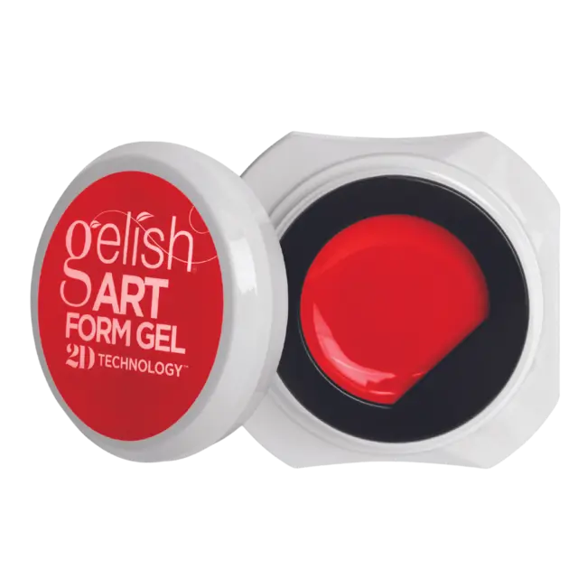 Gelish Art Form Gels NEON RED CRÈME 5g 