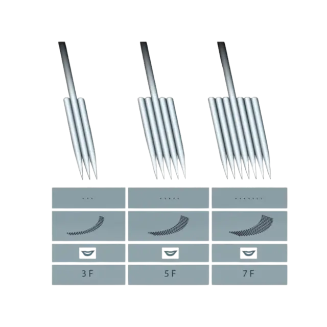 Purebeau Nål 3TF Flat str. 3 