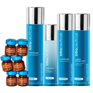Intraceuticals Rejuvenate 6 treatment Course Deluxe w/Cleansing Gel