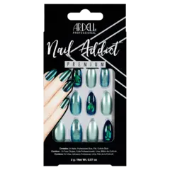 *Ardell Nail Addict Green Glitter Chrome
