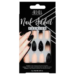 *Ardell Nail Addict Black Stud &amp; Pink Ombre