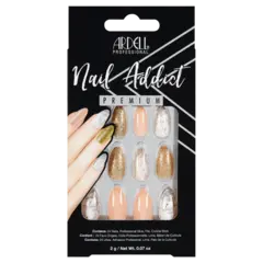 *Ardell Nail Addict Pink Marble &amp; Gold