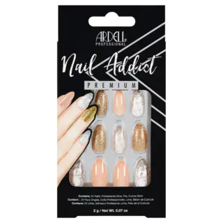 *Ardell Nail Addict Pink Marble &amp; Gold