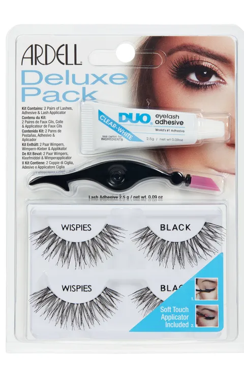 *Ardell Strip Lashes Deluxe Pack Wispies Black