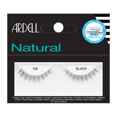 *Ardell Natural Lashes 108 Demi Black