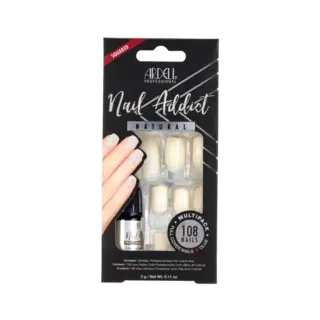 Ardell Nail Addict Natural Square Multipack