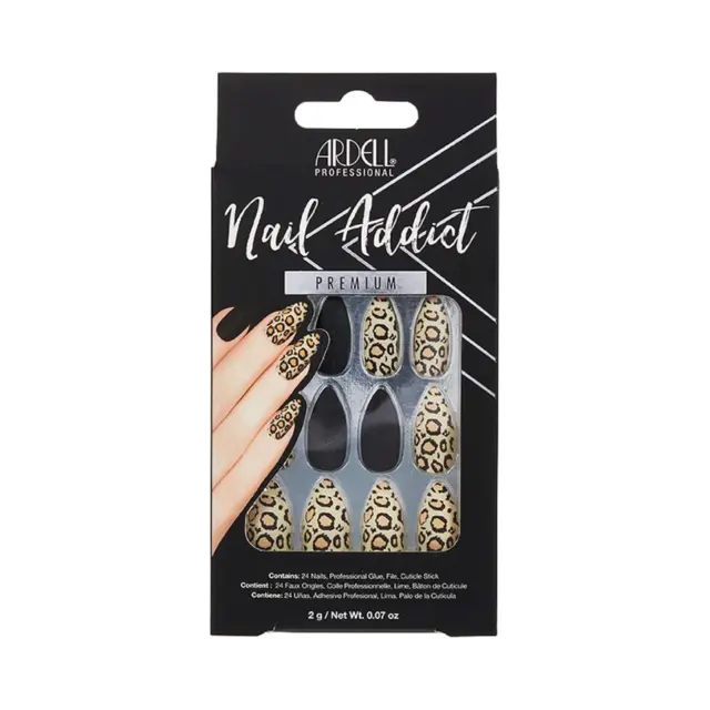 *Ardell Nail Addict Black Leopard 