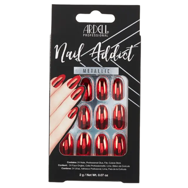 *Ardell Nail Addict Red Metallic 