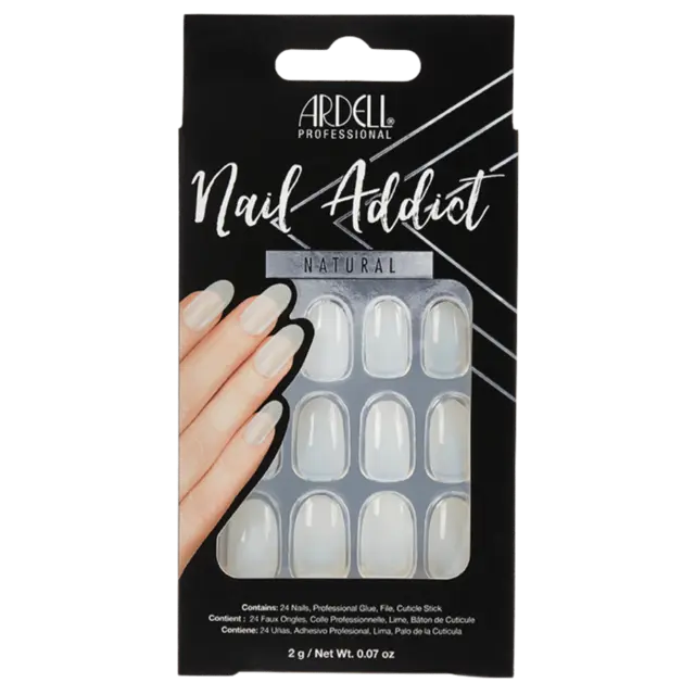 Ardell Nail Addict Natural Oval 