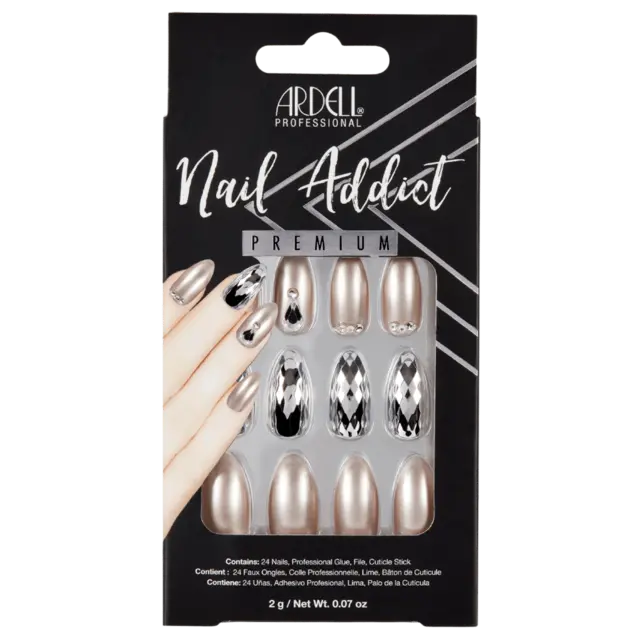 *Ardell Nail Addict Champagne Ice 