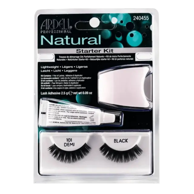 *Ardell Starter Kit Natural Lashes 101 Demi Black 