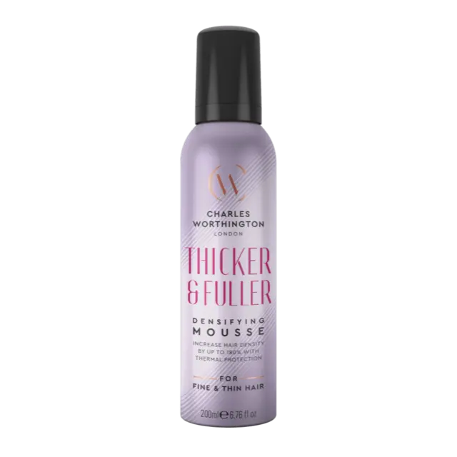 Charles Worthington Thicker & Fuller Densifying Mousse 200ml 
