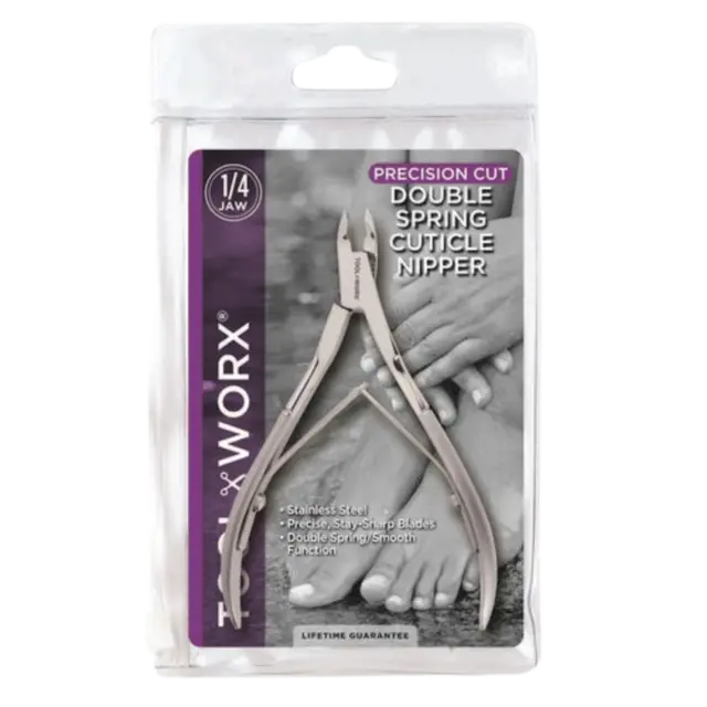 ToolWorx Cuticle Nipper 1/4 Jaw 