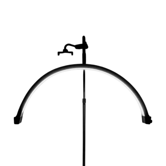Buet LED-lampe på stativ 