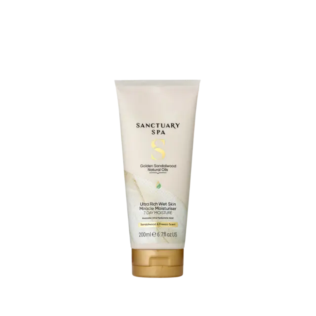 Sanctuary SPA Golden Sandalwood Wet Skin Miracle Moisturiser 200ml 