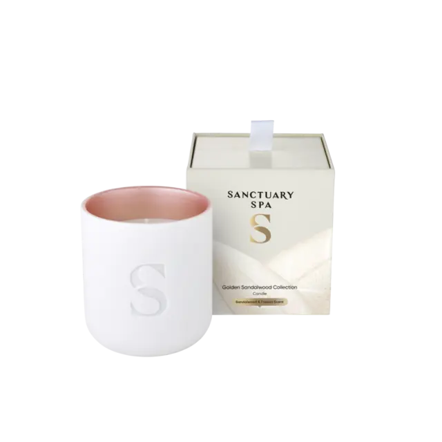 Sanctuary SPA Golden Sandalwood Collection Scented Candle 
