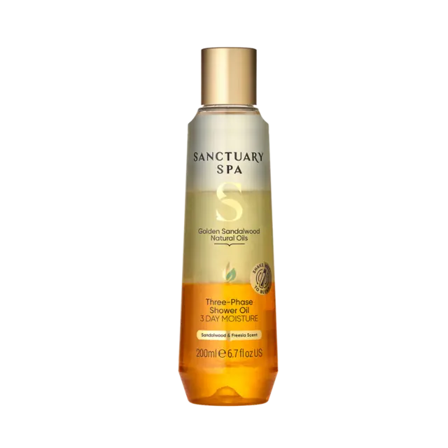 Sanctuary SPA Golden Sandalwood Three-phase Shower Oil 200ml 