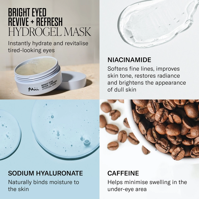 Mii Bright Eyed Revive + Refresh Hydrogel Mask 60 stk. 