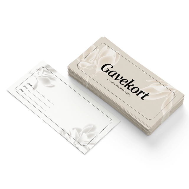 Gavekort enkel m/konvolutt 