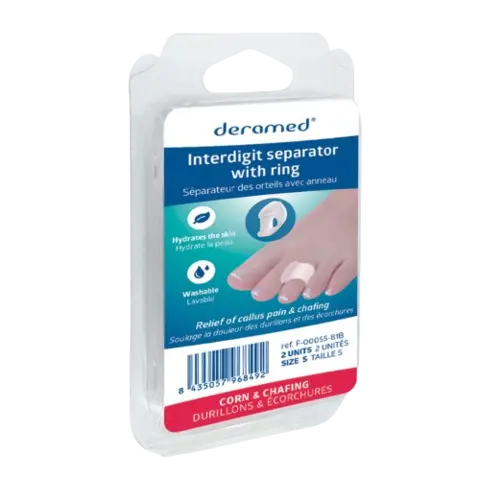 Deramed Interdigital Tåskiller med ring 