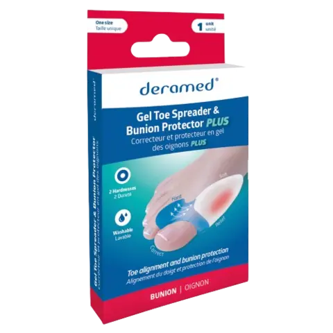 Deramed Tåspreder og Halluxbeskytter m/2 korrigeringsgrader 