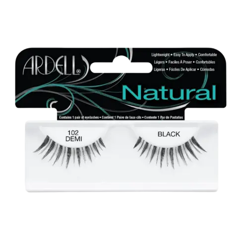*Ardell Natural Lashes 102 Demi Black