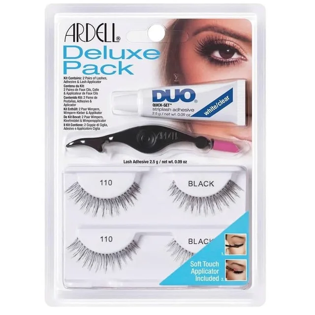 *Ardell Strip Lashes Deluxe Pack 110 Black 