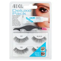 *Ardell Strip Lashes Deluxe Pack Natural 105 Black