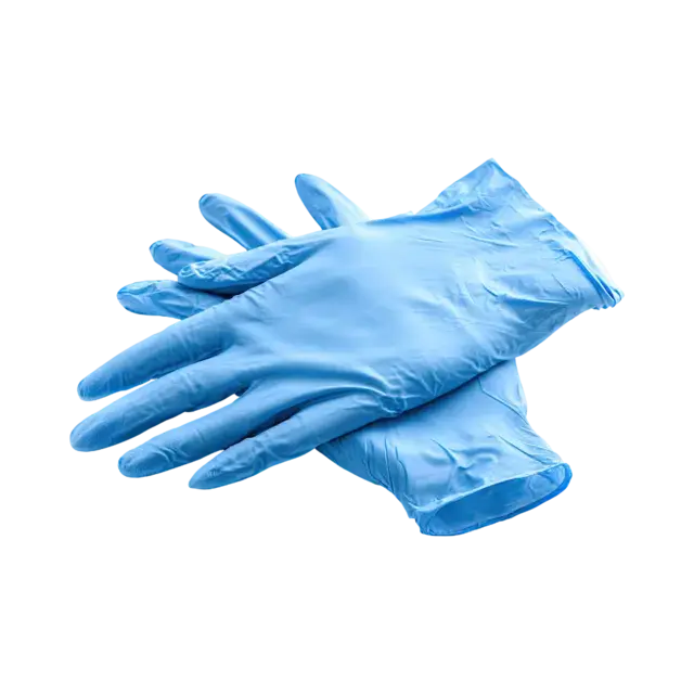 *Nitrilhansker 100stk Blå 