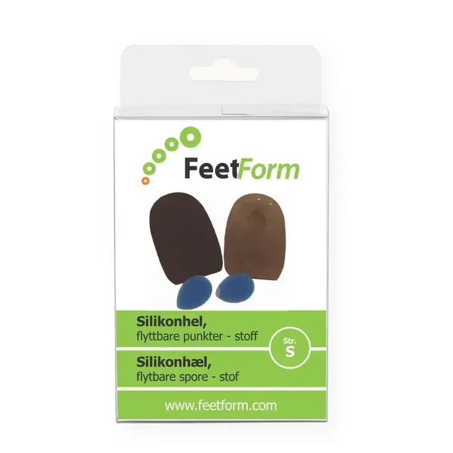 FeetForm Silikonhæl m/avtagbar spore 